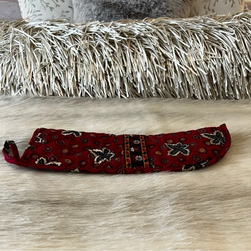Vintage VERA BRADLEY Red Coin 1999 Hot Tools Flat Iron Curling Iron Travel Case